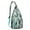 Greenish-blue-13, variant on Winter Animal Sling Backpack - Cute Penguin Print Shoulder Bag with Decorative Snowflakes, Compact Travel Pack for Essentials