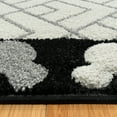 thumbnail image 2 of Disney Bravo Mickey Mouse Head Border Modern Geometric Ivory Indoor Area Rug, 2x8 Runner, 2 of 8