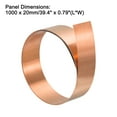 thumbnail image 2 of Copper Sheet Roll, Metal Foil Plate 1000mm x 20mm x 0.8mm, 1 Pack, 2 of 5