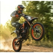 Electric Dirt Bike for Teens Adults, 4500W Peak Ebike, 60V 28.8AH with 50MPH & 60Miles Electric Mountain Bikes, 14/12 off-Road Fat Tire E-Bike, Dual Hydraulic Brakes, Full Suspension, UL2849 by SGS