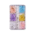 thumbnail image 5 of dianhelloya Nail Art Supplies 1 Box Nail Decoration Creative Shape Sparkling Stunning Visual Effect Non-Fading Vibrant Color 6 Grids Sequin Rhinestones Nail Art Decor Manicure Jewelry Nail Supplies, 5 of 8
