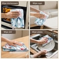 thumbnail image 5 of 4 Pcs Funny Kitchen Towels,Pioneer Flower Floral Print Pattern Microfiber Dish Towels,Kitchen Tea Towels,Kitchen Towel Set (18" X 26"), 5 of 7