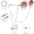 thumbnail image 3 of Chaîne de Lunettes de Soleil humlbird avec Perles de Cristal pour Femmes, Colorée, Petite, 3 of 7
