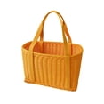 thumbnail image 1 of Cesta tejida perfecl con asas Naranja L, 1 of 8