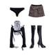thumbnail image 5 of Conjunto de Ropa para Muñeca Femenina Sunnimix Vestido Camiseta con Hombros Descubiertos Botas 1/6, 5 of 8