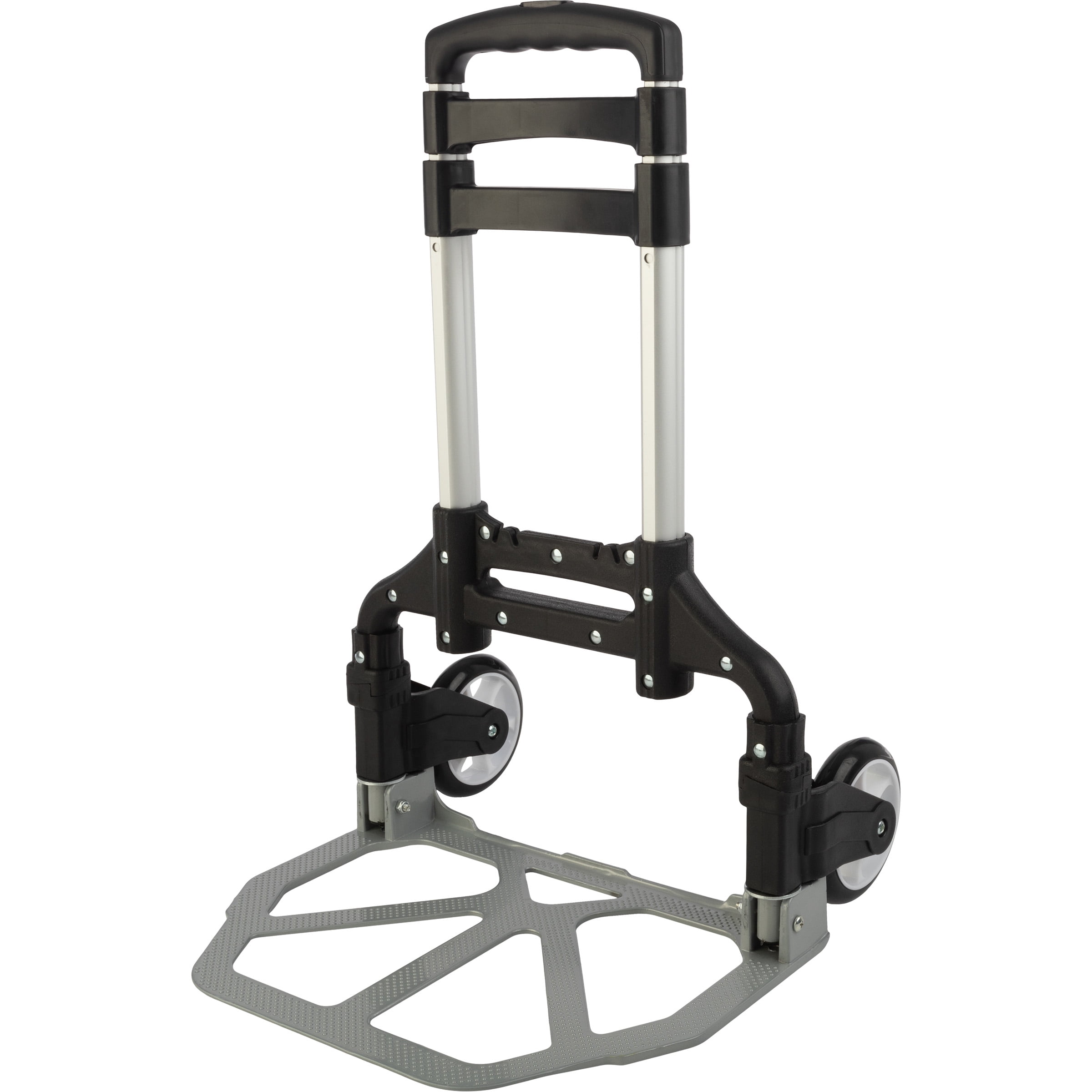 Stalwart Folding Hand Truck Dolly Cart - 154lb Capacity and Telescoping Handle