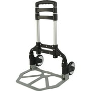 Stalwart Folding Hand Truck Dolly Cart - 154lb Capacity and Telescoping Handle