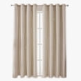 thumbnail image 1 of Cortina Lisa Con Tul Y Diseño Estrella De 100×130 Cm 2 Pzs. Beige, 1 of 4
