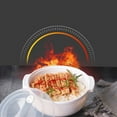 thumbnail image 5 of 3 Pcs Contenants de Repas pour Micro-Ondes Contenants de Stockage Alimentaire avec Couvercles Transparents, 5 of 5