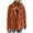 Orange, variant on Women's Solid Color Winter Buttoned Jacket Casual Outerwear With Pockets Warm Cozy Soft Comfort Fit