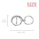 thumbnail image 2 of Madrid City Radio Tower Rotating keychain Metal Keyring Holder, 2 of 2