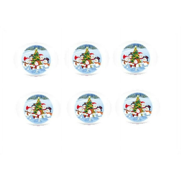 Snowmen 12 - 2 inch Cupcake Edible Frosting Photos