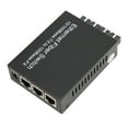thumbnail image 2 of Fiber Media Converter Tx1310nm SC Dual Fiber Single Mode 100Mbps Fiber Optic Transceiver Up to 25km RJ45 Port 100‑240V US Plug, 2 of 14