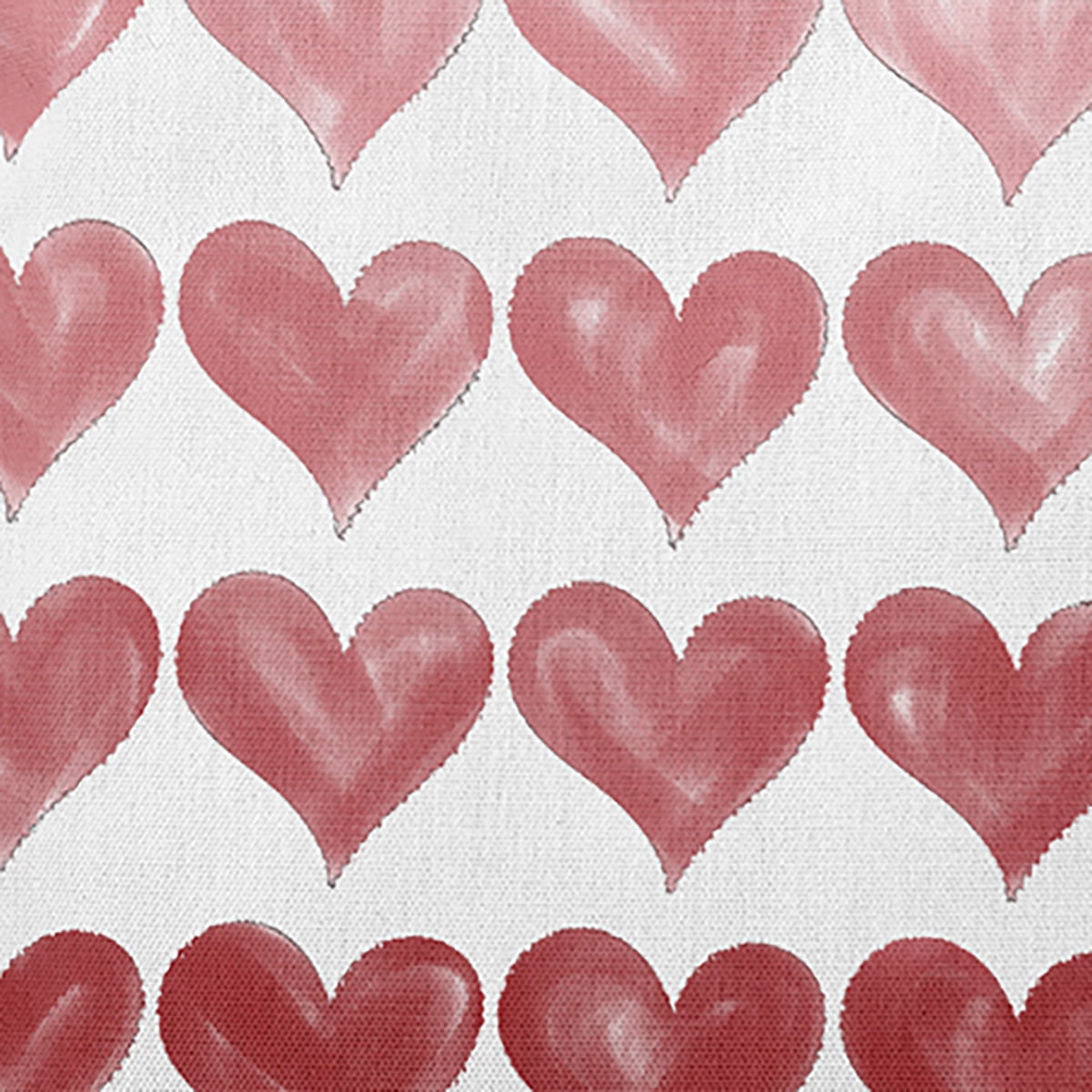 18"x18" Simply Daisy Valentines Colored Hearts Poly Accent Pillow, Red Qty 1