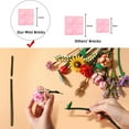 thumbnail image 4 of QJUHUNG Mini Bricks Flower Bouquet Building Set for Ages 8-12 - Unique DIY Home Decoration  Compatible with, 4 of 6