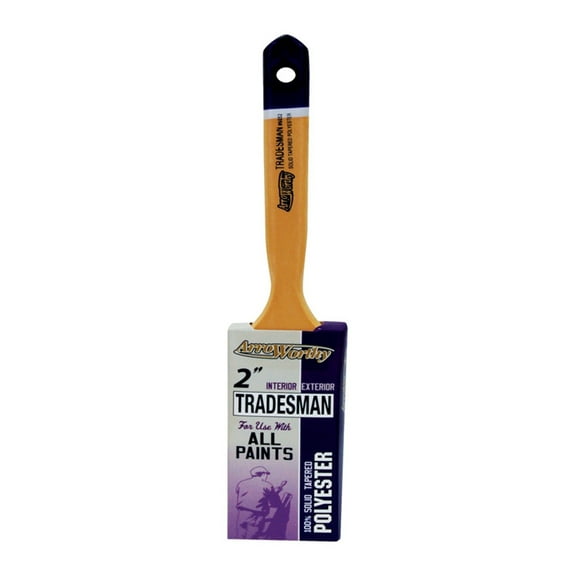 Arroworthy 6032 2" Tradesman Polyester Blend Flat Sash Paint Brush, 2"