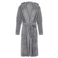 thumbnail image 2 of Bathrobes For Men,resort Hotel Home Spa Terry Robe Fleece Robe Plush Long Hooded Bathrobe, 2 of 5