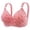 Watermelon Red B, variant on Zpanxa Wireless Back Closure Bra Textured Design Breathable Comfort Support Lightweight T-Shirt Bra for Women Everyday Wear