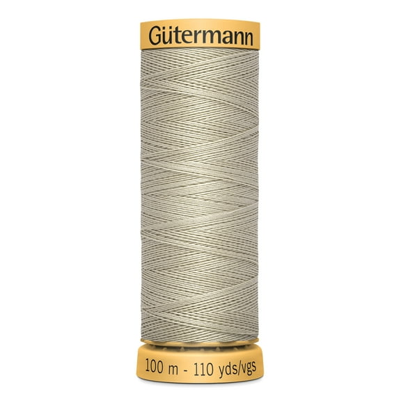 Gutermann Natural Cotton Tan Thread, 110 Yd.
