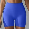 thumbnail image 2 of Women's Seamless Scrunch Workout Shorts - 4.5'' Inseam, Glute Contouring, Low Ribbed Band, Nylon Spandex, Fit for Gym/Yoga, 2 of 4