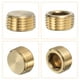 thumbnail image 4 of 4 Pcs Tapón de Bronce Hexagonal Rehundido, Tapón de Bronce Macho G1/2" con Rosca Macho para Conexión de Tubería, 4 of 7