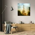thumbnail image 3 of Amy Melious 26x26 Gallery Wrapped Canvas Wall Art Titled - Eiffel Tower III, 3 of 4