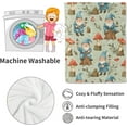 thumbnail image 4 of Woodland Gnome Blanket Cute Gnomes Mushroom Forest Festival Throw Blankets, for Kids & Nature Lovers,Lightweight Soft Fleece for Sofa Couch Bed Room Travel Decor 50x60in, 4 of 6