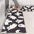 thumbnail image 2 of Kitchen Rugs Sets Of 2,Dark Halloween White Ghosts Anti Fatigue Kitchen Mat Rugs Non Slip Washable,Decorative Kitchen Floor Mats for Kitchen,Sink,Laundry,17"X47", 2 of 5