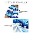 thumbnail image 4 of Plus Size Tops for Women Dressy Short Sleeve Tshirts Summer V Neck Fashion Casual Tie Dye Blouses 2X YH004, 4 of 6