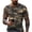 Gray #15, variant on Mens Camo Shirt Camouflage Crew Neck Athletic T Shirts Short Sleeve Basic Cotton Tennis Tees Relaxed Fit Musle Tops Dark Green 6XL