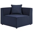 thumbnail image 3 of Lounge Sectional Sofa Set, Fabric, Blue Navy, Modern Contemporary Urban Design, Outdoor Patio Balcony Cafe Bistro Garden Furniture Hotel Hospitality, 3 of 10