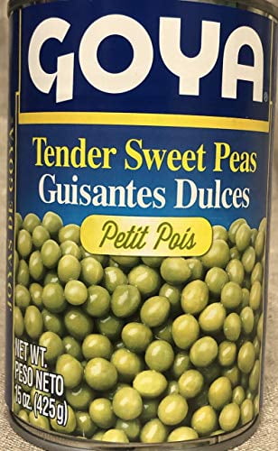 (8 pack) Goya Tender Sweet Peas, Canned Vegetables, 15 oz