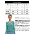 thumbnail image 6 of LANPULUX V-Neck Sweaters for Women Knit Sweaters 100 Wool Lightweight, White, 6 of 6