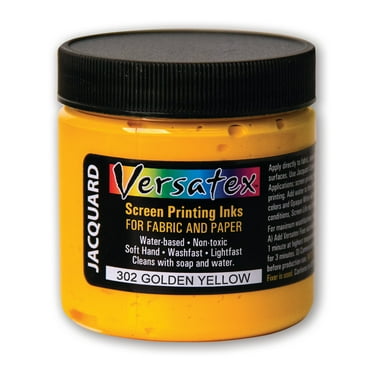 Jacquard Versatex Screen Printing Ink, 4 oz., Golden Yellow