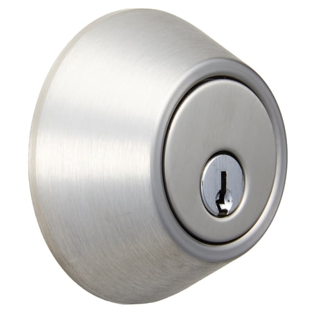 HYPER TOUGH KEYED ENTRY SINGLE CYLINDER DEADBOLT LOCK, STAINLESS STEEL FINISH