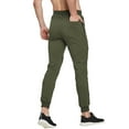 thumbnail image 5 of FEDTOSING Men's Gym Sweatpants Drawstring Green Running Joggers Trackpants with Zipper Pockets, 5 of 6