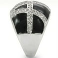 thumbnail image 4 of Rhodium Brass Ring with AAA Grade CZ in Clear for Women Clear Stone Color Style 0W355 Size 8, 4 of 4