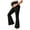 Black, variant on Maternity Flare Leggings for Women Butt Lifting Over Belly Crossover Bootcut Stretchy Solid Color Jeans, Gifts for Women S-XL