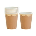 thumbnail image 1 of Amdohai 8 Pcs Gobelets en Papier Jetables 270mL Ensemble de Vaisselle Compostable Jetable Écologique Dégradable, 1 of 9