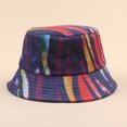 thumbnail image 1 of Sombrero de cubo Patrón de rayas multicolor Gorra de ala ancha plegable ajustable Gorra de pescador Abanopi Sombrero de copa, 1 of 7