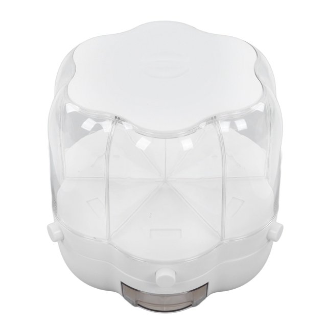 Cereal Box, Rice Dispenser 360 Degree Rotation For Food White 6.5kg / 14.33lb