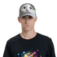 thumbnail image 5 of Yiaed Funny Cat Print Cap Adjustable Size for Running Workouts and Outdoor Activities All Seasons, 5 of 5
