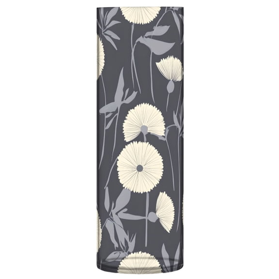 Haosy Plastic Flower Vase 11.8 inch Tall Clear Cylindrical Vases for Centerpieces Home Wedding Decor Elegant Cream Dandilion