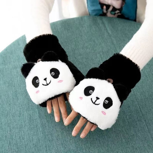 Guantes De Invierno Para Mujer Forro Cálido - Guantes Gruesos De Punto De Lana Acogedora Manoplas (Beige) | Bodega Aurrera En Línea