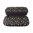 thumbnail image 5 of Lsque Cute Rabbit And Flower Printed Big Capacity PU Leather Pencil Case Large Pencil Pouch Stationery Pen Bag Pencil Holder for Teen, 5 of 6
