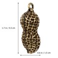 thumbnail image 4 of 2 Pcs Pendentif Porte-Clés en Laiton Forme D\'arachide Accessoires pour Porte-Clés de Voiture, 4 of 8