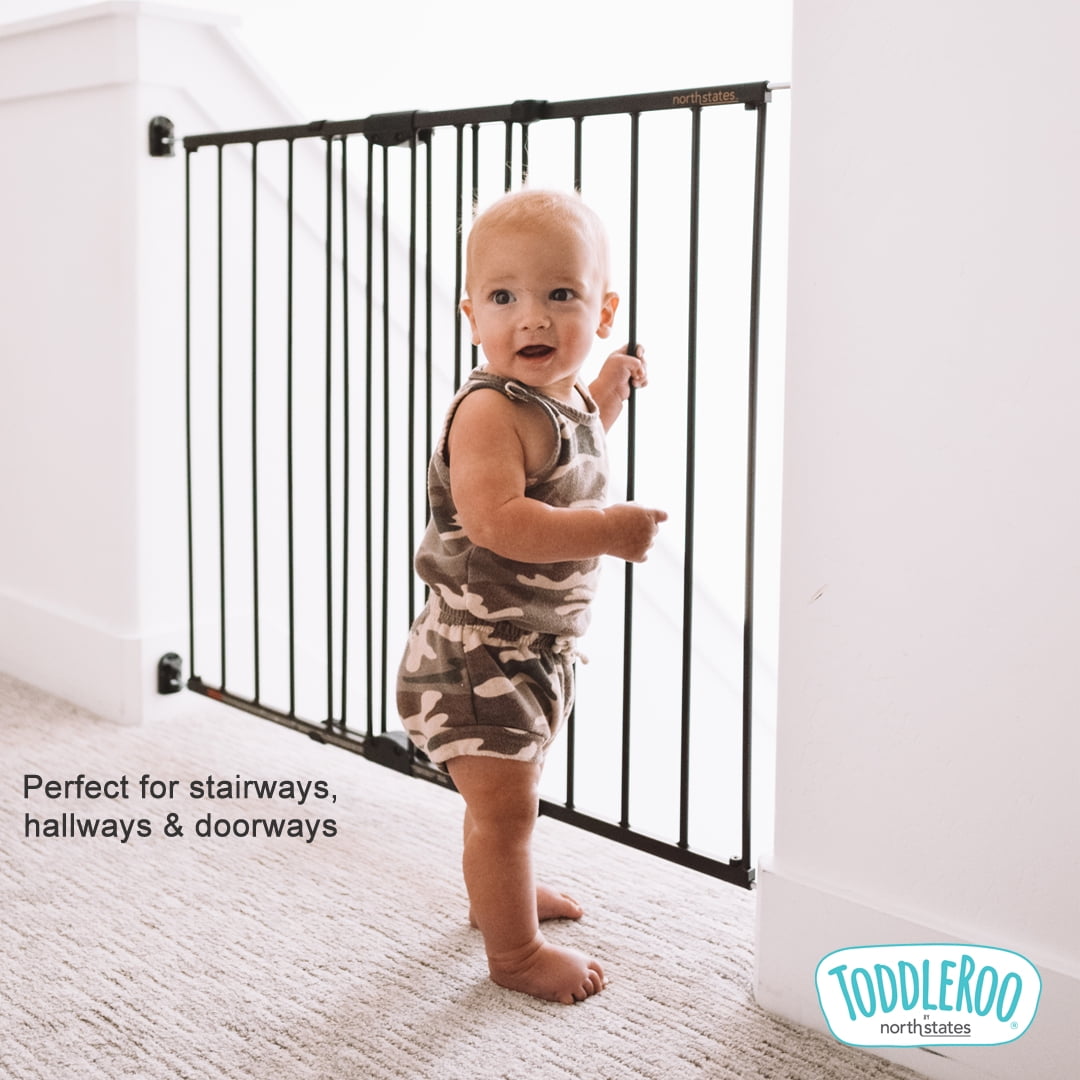 Toddleroo by North States 28.68"-47.85" Easy Swing & Lock Baby Safety Gate Series 2, Metal