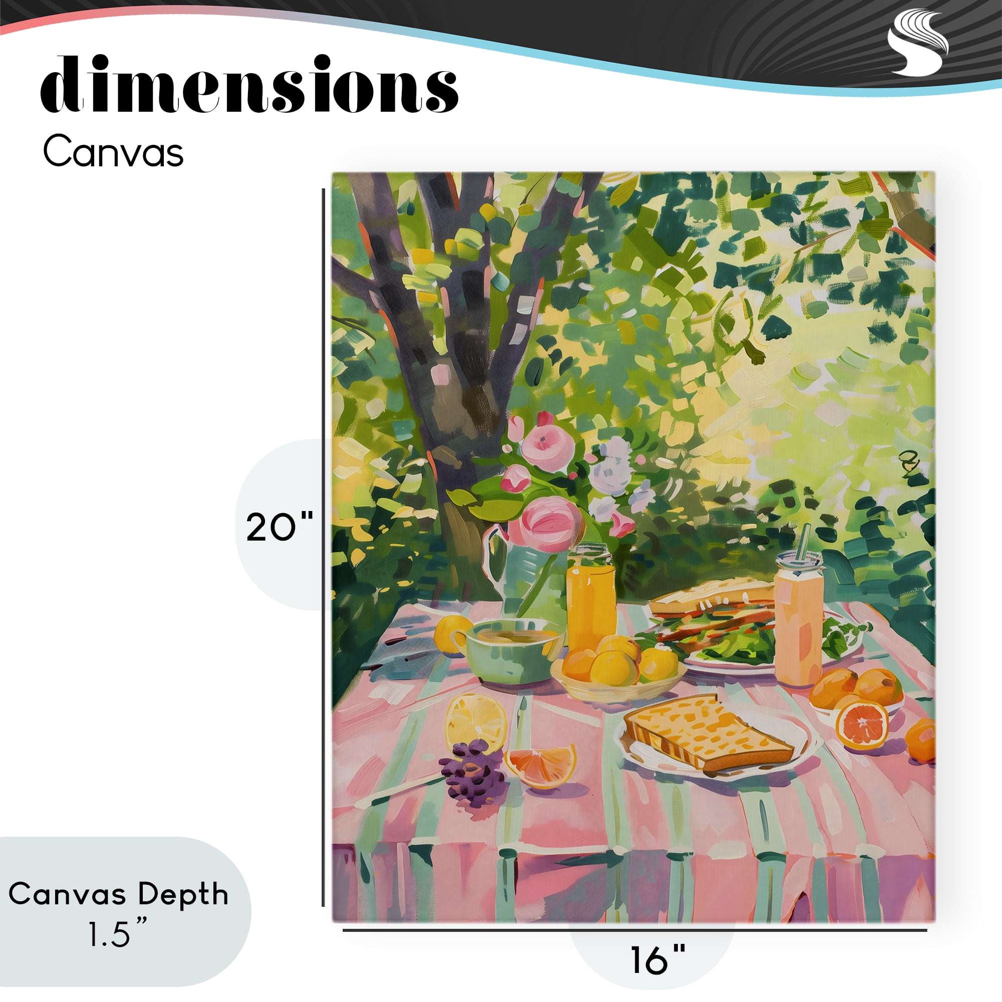 Stupell Industries Breakfast Picnic in Garden Canvas Wall Art, design by The Prints Vibe