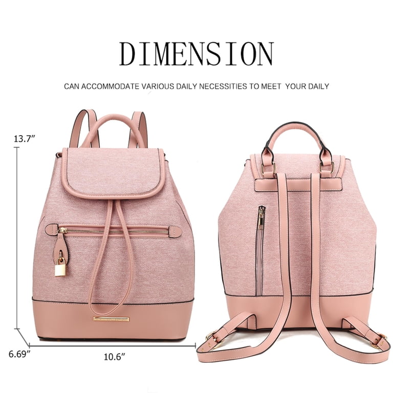 Vegan Pebbled Leather Lilac Backpack Xandria Vegan Leather Women Backpack – The Vegan Life main image 2