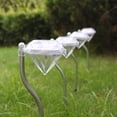 thumbnail image 2 of 4Pcs Diamond-Shape Solar Powered LED Stake Lights Garden Lawn Yard Decor Lamp, 2 of 7
